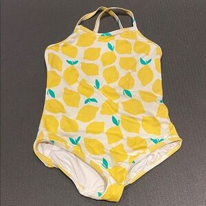 Hanna Andersson Yellow Lemon Print One Piece
